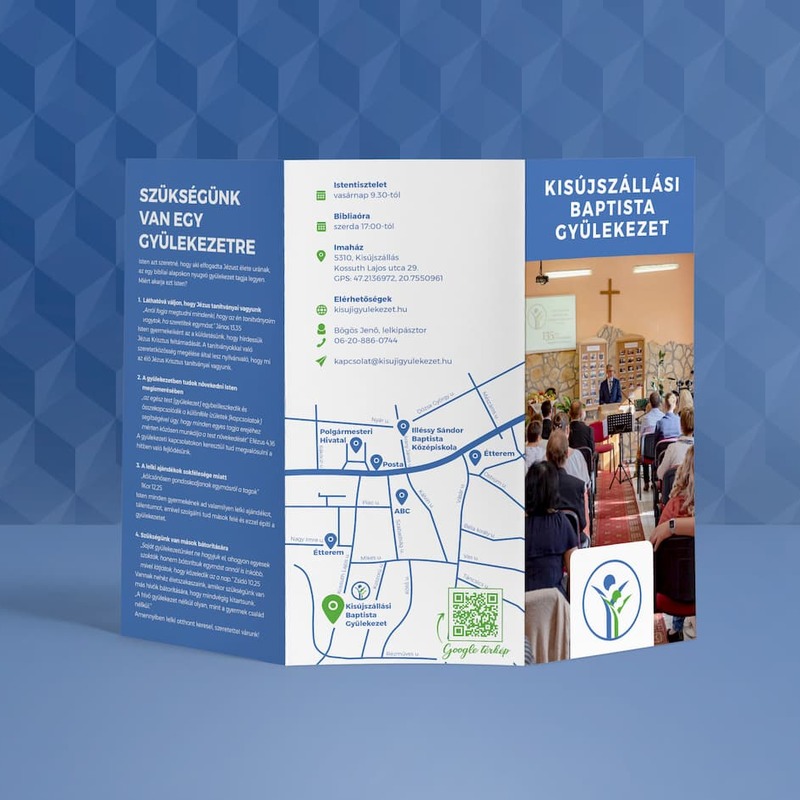 Gyülekezeti brosúra tervezése